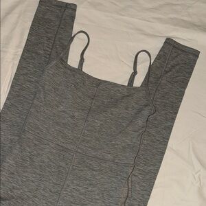 Aritzia Grey Spaghetti-Strap Jumpsuit